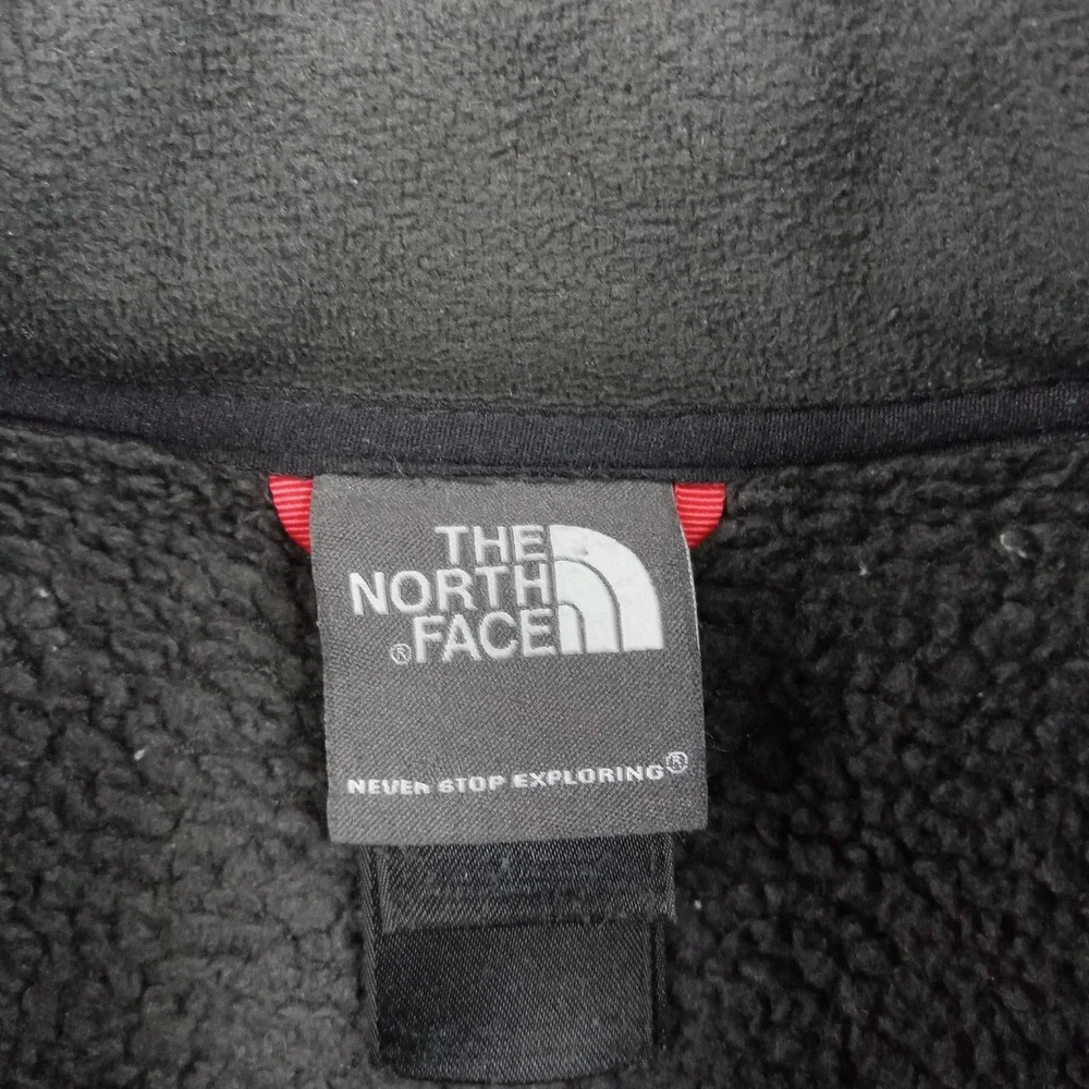 North Face Jacket Mens XL Black Fleece Full Zip Chest Pocket Outdoor Hiking‎